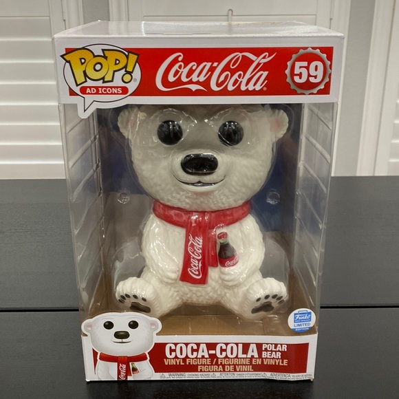 Funko Coca Cola Polar Bear Super Sized 10" POP! Vinyl Figure Limited Edition - Picture 3 of 13